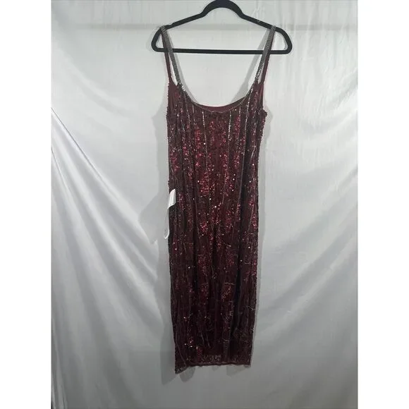 princess polly baby blue dress Nbd Delfino Slip Dress In Burgundy - 25% Off main image 0